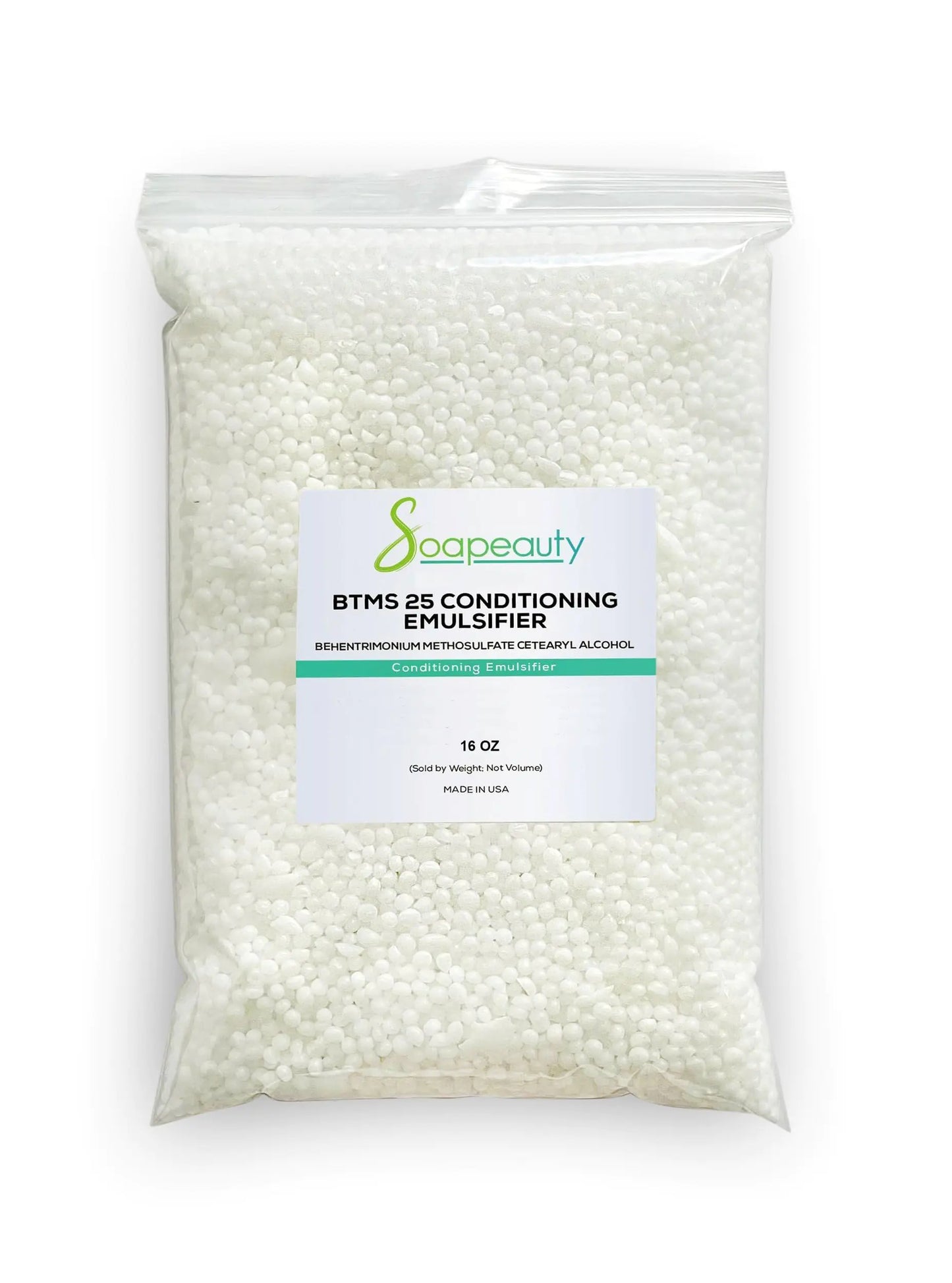 Soapeauty BTMS 25% - 16 oz - Behentrimonium Methosulfate Cetearyl Alcohol 25% Conditioning Emulsifier | Ingredient for Hair Care Skin Care Leave-in Treatment Products | 16 oz