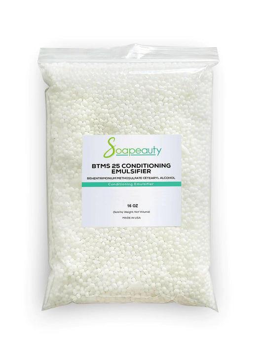 Soapeauty BTMS 25% - 16 oz - Behentrimonium Methosulfate Cetearyl Alcohol 25% Conditioning Emulsifier | Ingredient for Hair Care Skin Care Leave-in Treatment Products | 16 oz